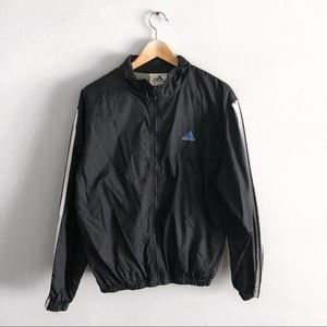 Adidas Black Windbreaker Jacket Jersey Lining